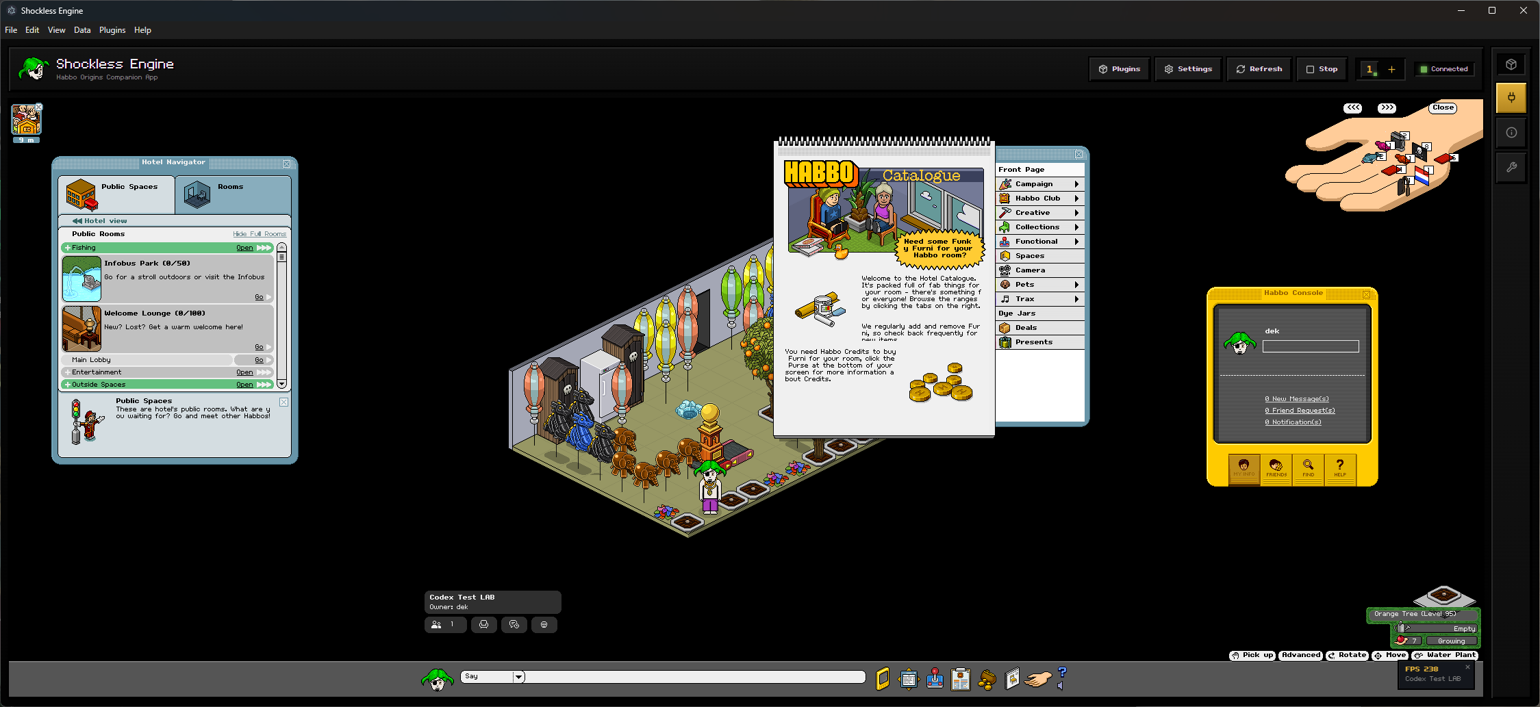 Resizable Client (Very buggy, especially with Hotel Views)